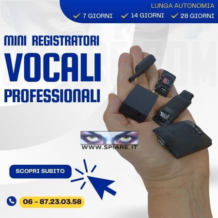 mini registratori vocali professionali