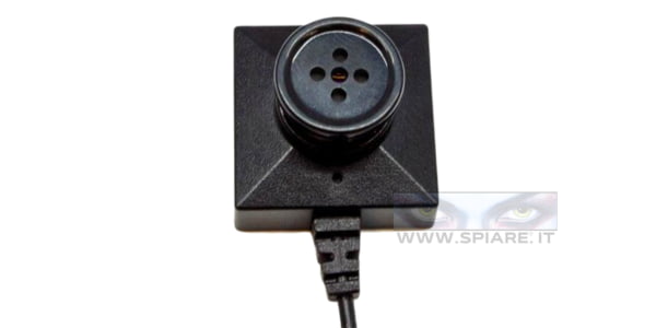 Microcamera spia digitale a forma di bottone per DVR