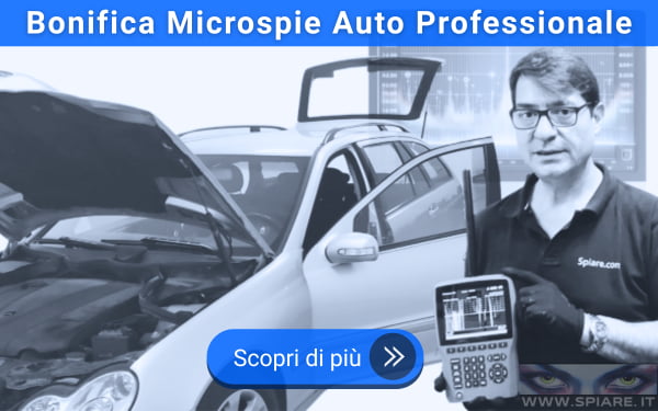 scopri il nostro servizio di bonifica microspie auto professionale. Rileviamo cimici spia e localizzatori gps che minano la privacy e la sicurezza della tua autovettura.