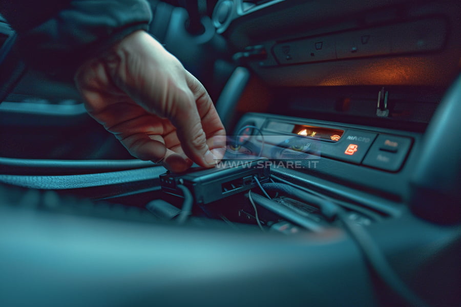 nascondere un GPS all'interno dell'autovettura