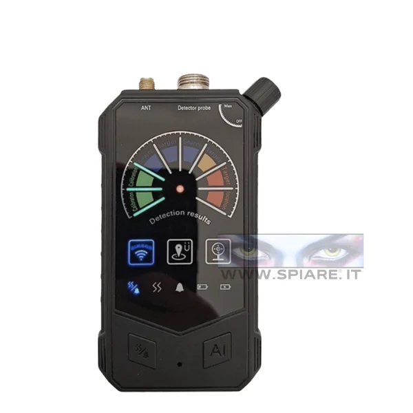 Rilevatore telecamere nascoste e microspie con display digitale